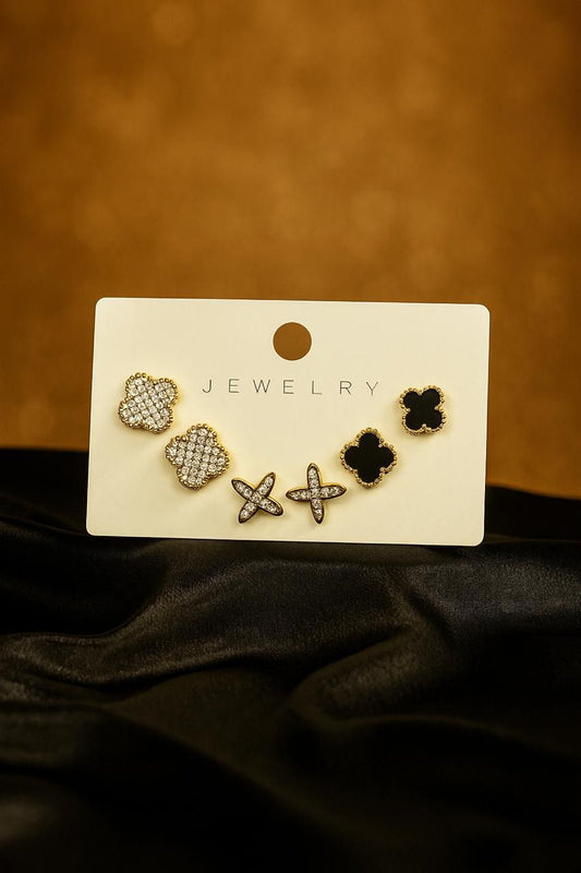 Pack of three studs - Zaraqsh Jewels